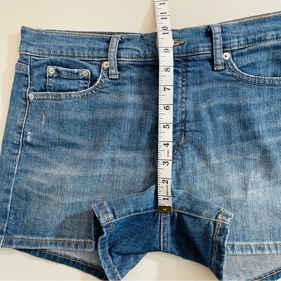 Banana Republic High Rise Jean Shorts Women Size 28 Blue Pockets Stretch - Picture 6 of 8